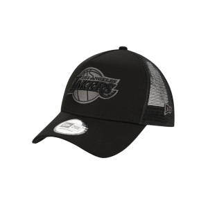 Los Angeles Lakers 9FORTY Bob Team Logo Trucker Black Cap