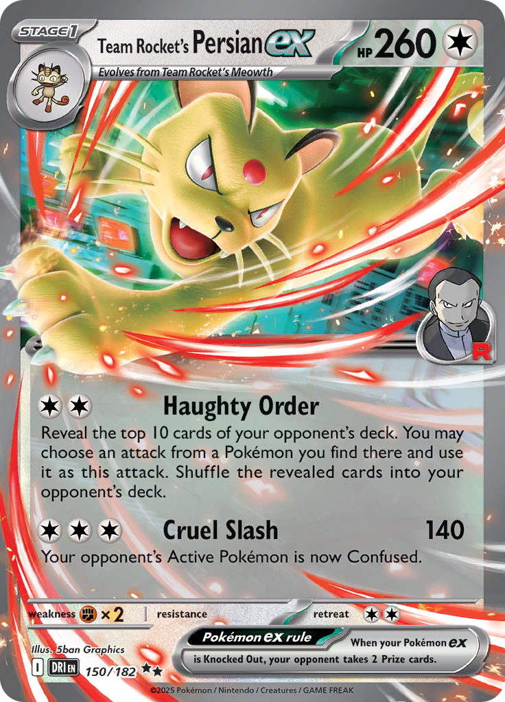 Team Rocket’s Persian ex – 150/182 