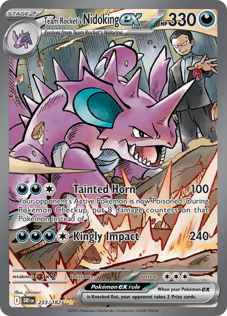 Team Rocket’s Nidoking ex – 233/182 