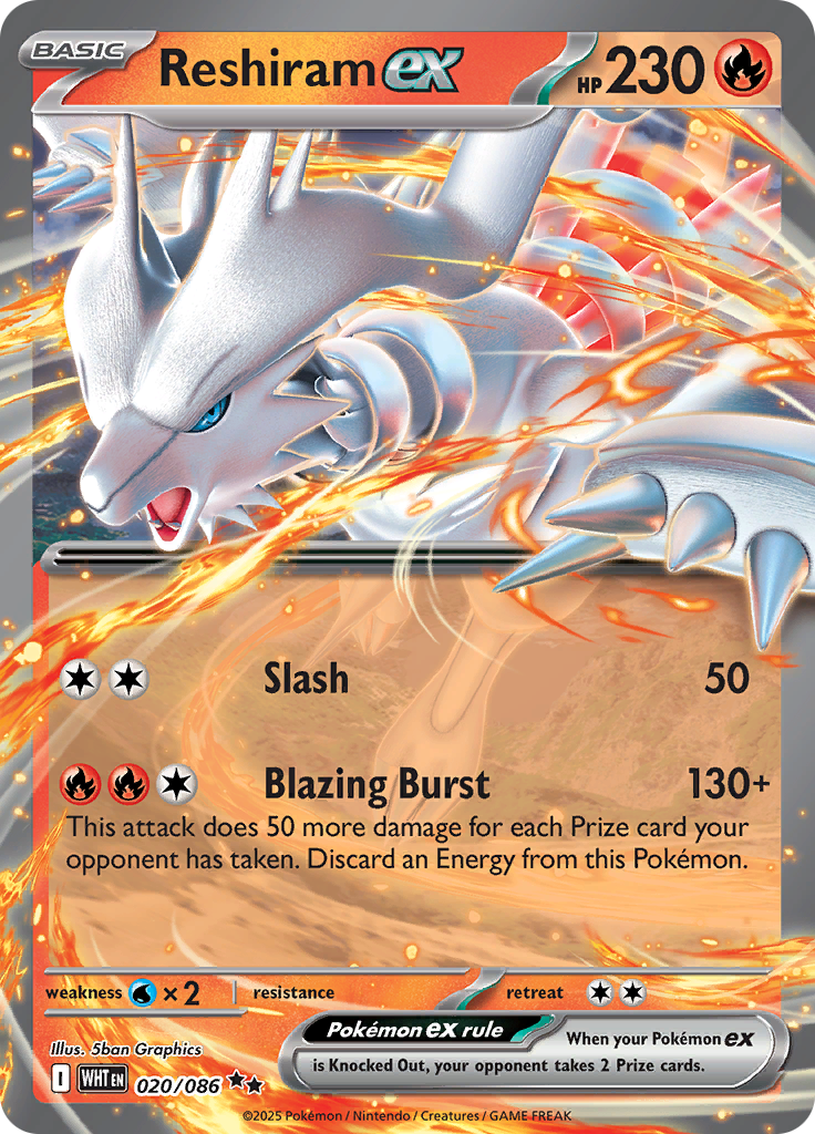 Reshiram ex  020/086