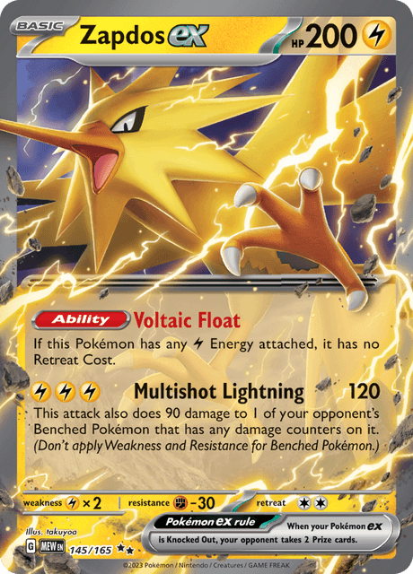 Zapdos ex 145/165
