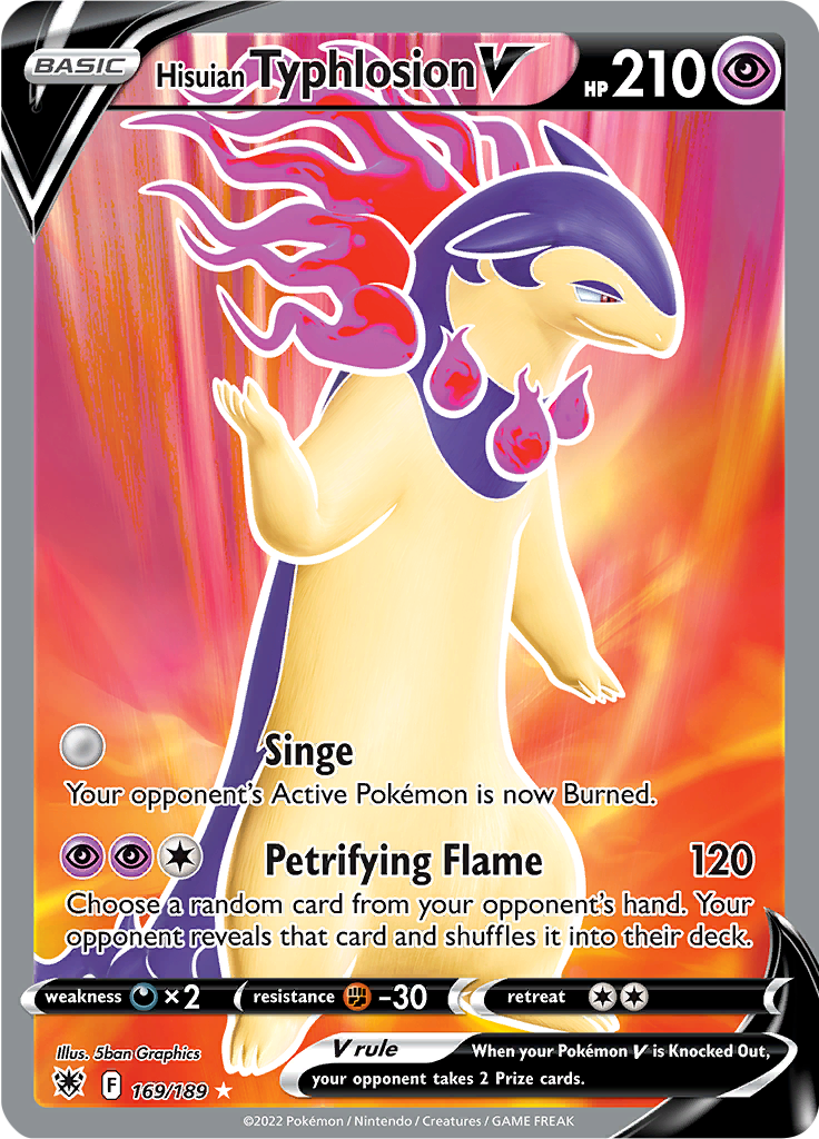 Hisuian Typhlosion V 169/189
