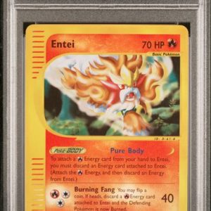 2003 POKEMON AQUAPOLIS #10 ENTEI-REV.FOIL PSA9