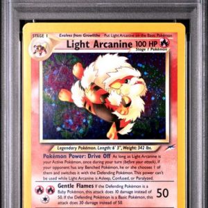 2002 POKEMON NEO DESTINY #12 LIGHT ARCANINE-HOLO EX 5