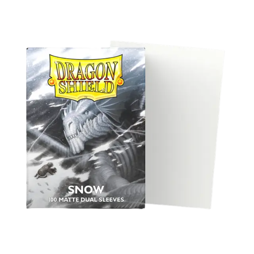 Dragon Shield: Snow – Matte Dual Sleeves – Standard Size