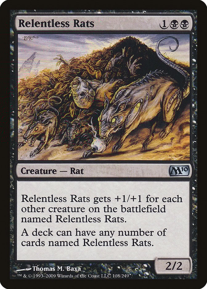 Relentless Rats – Magic 2010 #108  – Near Mint