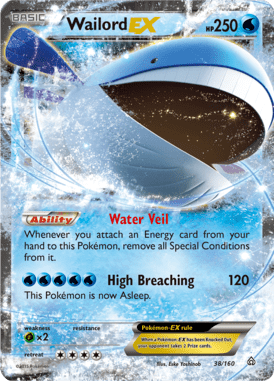 Wailord EX  38/160