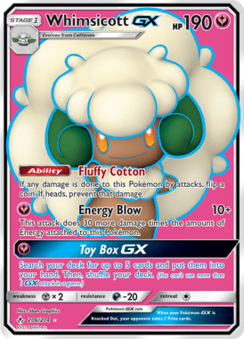 Whimsicott GX (Full Art) 206/214