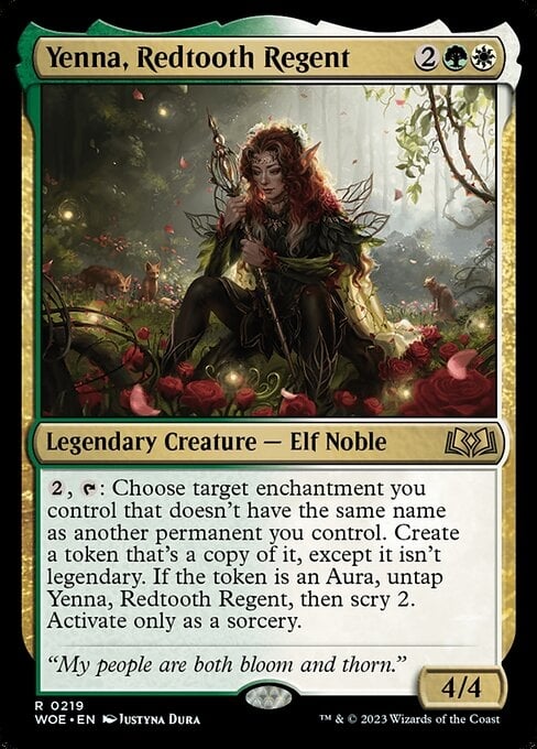 Yenna, Redtooth Regent – Wilds of Eldraine #219 (Foil) – Near Mint