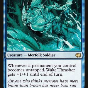 Wake Thrasher - Duel Decks: Merfolk vs. Goblins #24  - Near Mint