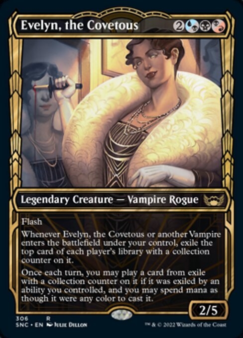 Evelyn, the Covetous – Streets of New Capenna #306 (Foil) – Near Mint