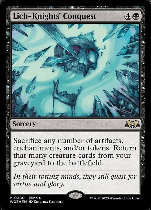 Lich-Knights’ Conquest – Wilds of Eldraine #380 (Foil) – Near Mint