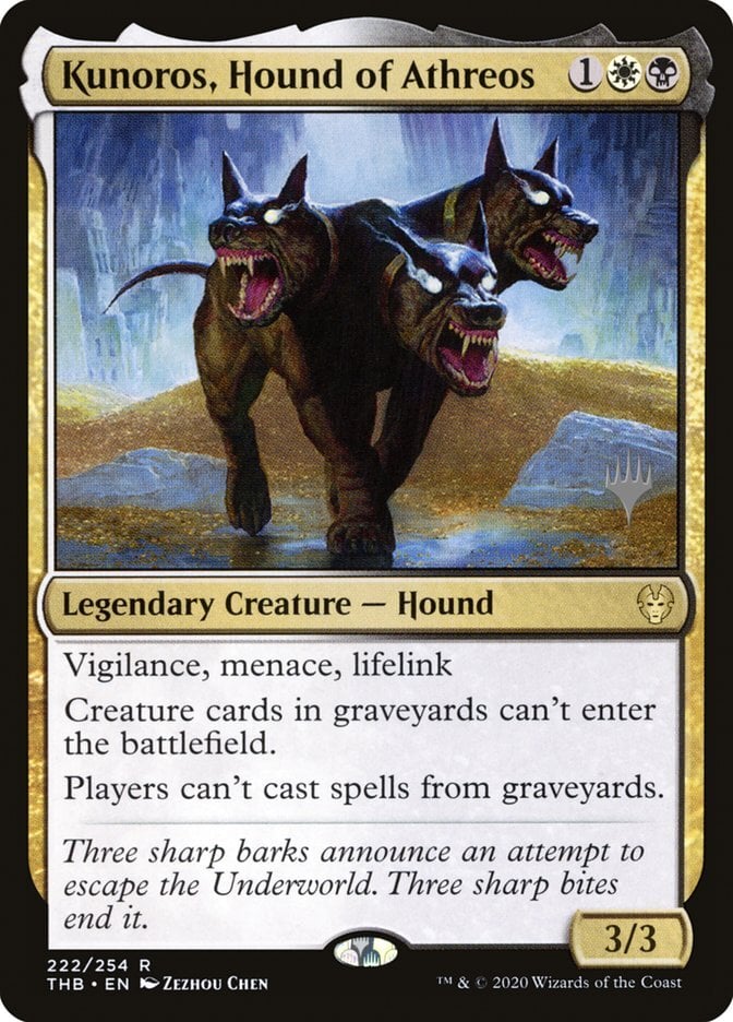Kunoros, Hound of Athreos – Promo Pack: Theros Beyond Death #222  – Good (Lightly Played)