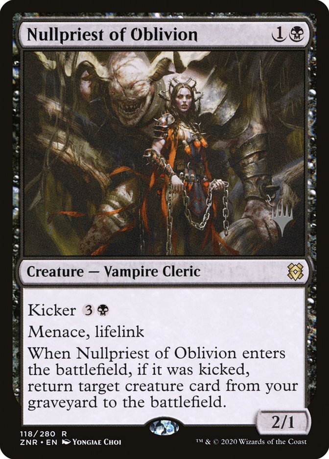 Nullpriest of Oblivion – Promo Pack: Zendikar Rising #118  – Good (Lightly Played)