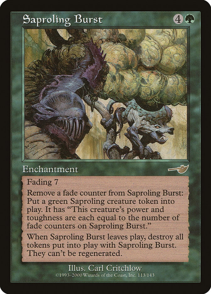 Saproling Burst – Nemesis #113  – Good (Lightly Played)