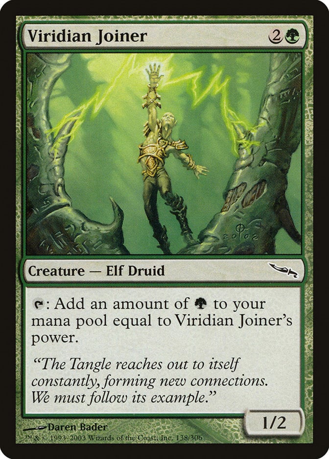 Viridian Joiner – Mirrodin #138  – Heavily Played