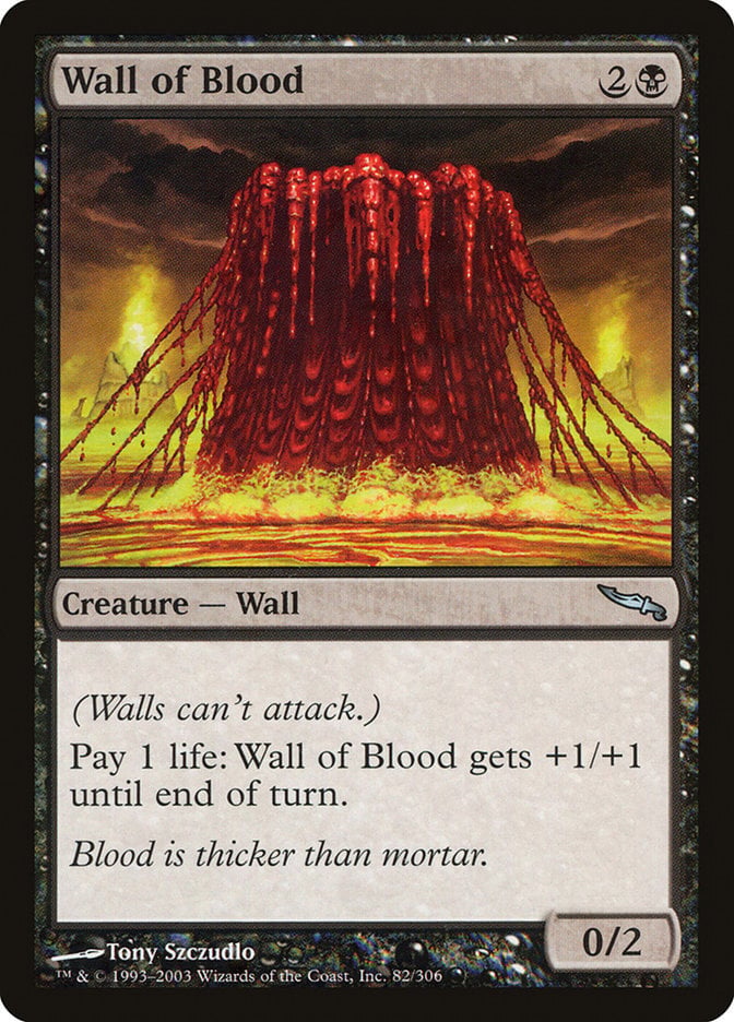 Wall of Blood – Mirrodin #82  – Near Mint
