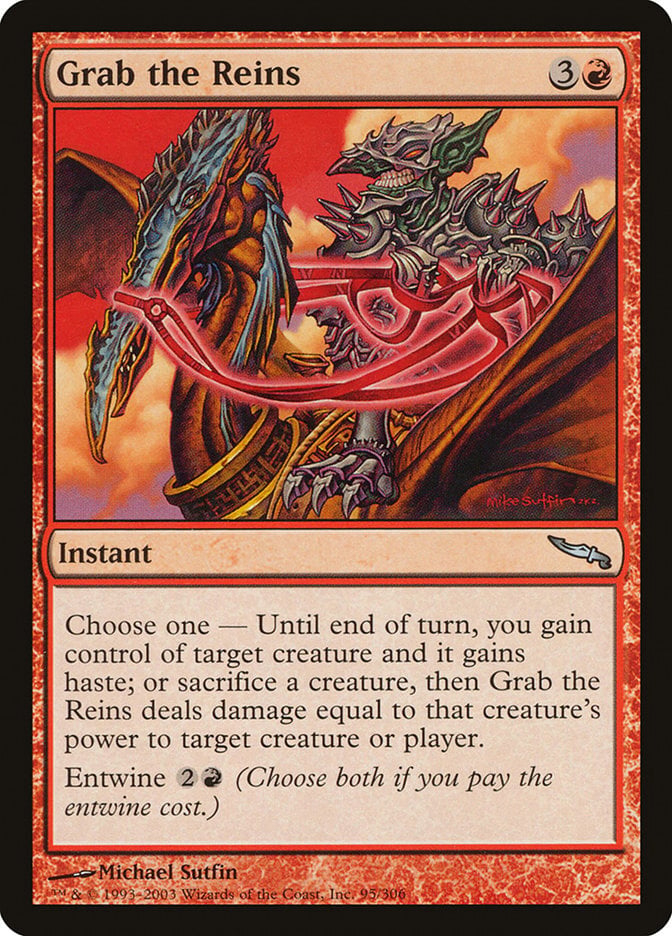 Grab the Reins – Mirrodin #95  – Good (Lightly Played)