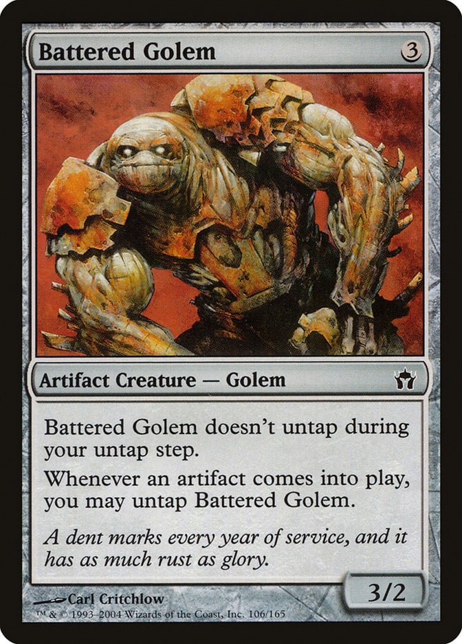 Battered Golem – Fifth Dawn #106  – Good (Lightly Played)
