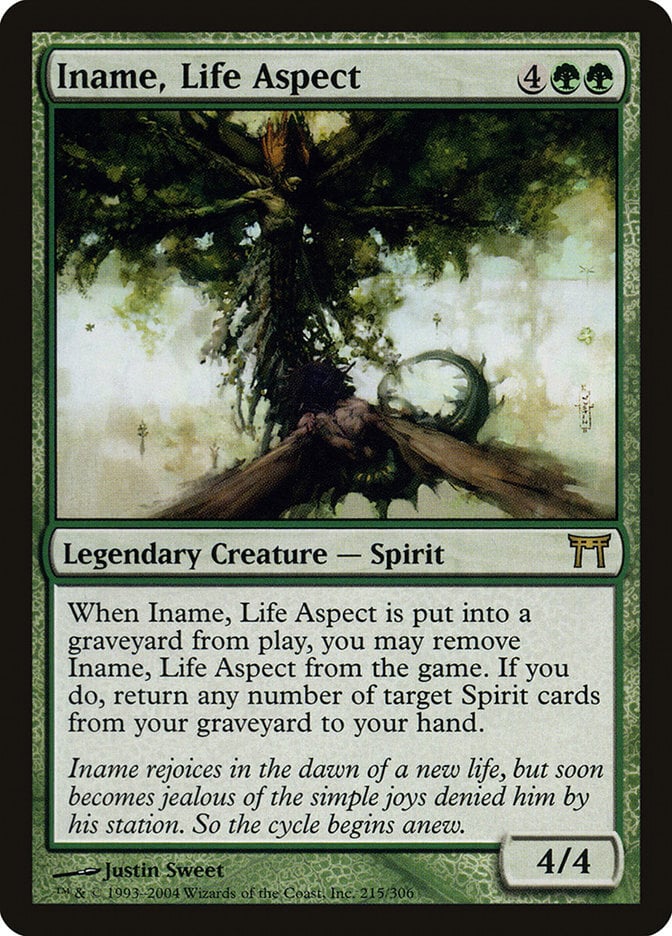 Iname, Life Aspect – Champions of Kamigawa #215  – Good (Lightly Played)