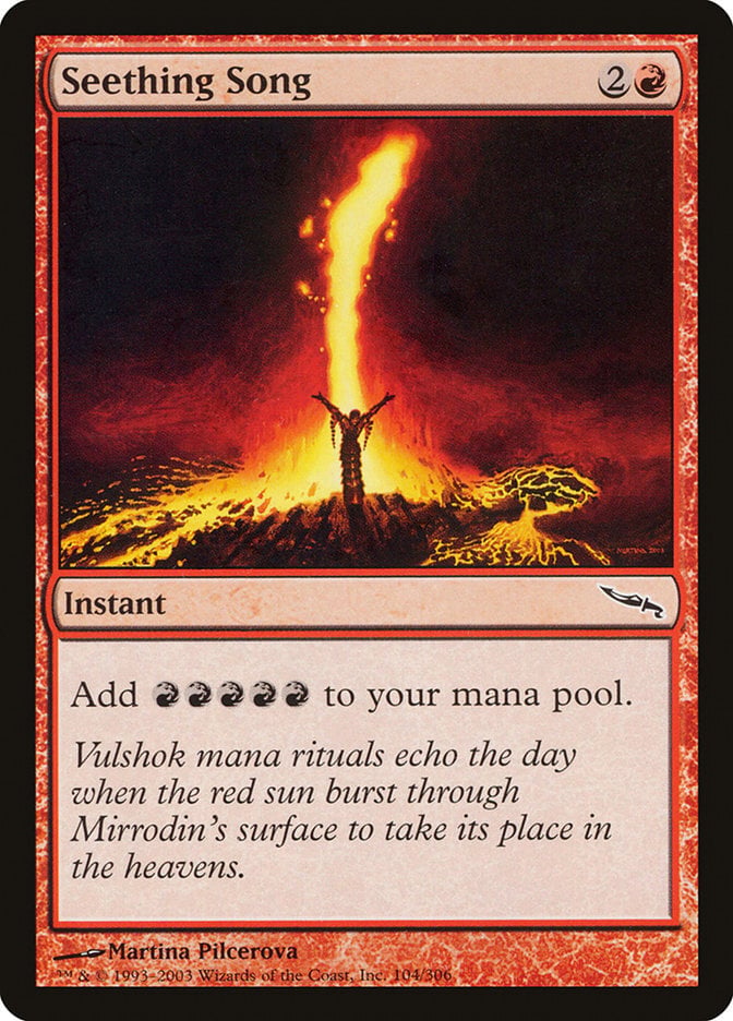 Seething Song – Mirrodin #104  – Good (Lightly Played)
