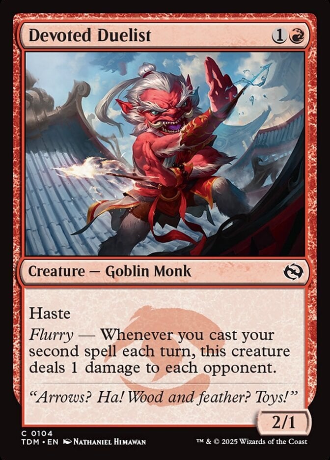 Devoted Duelist – Tarkir: Dragonstorm #104 (Foil) – Near Mint
