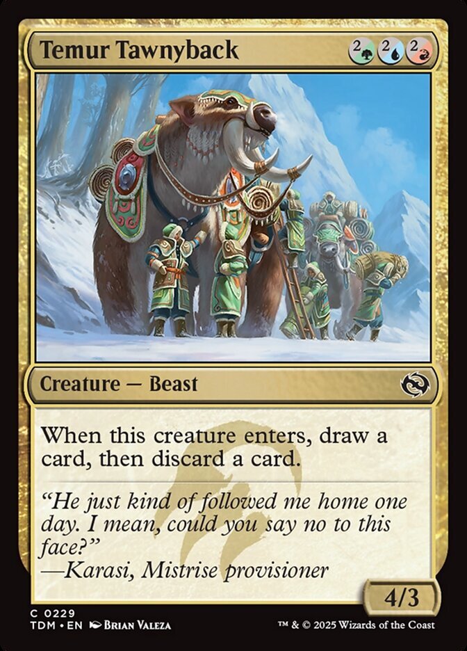 Temur Tawnyback – Tarkir: Dragonstorm #229 (Foil) – Near Mint