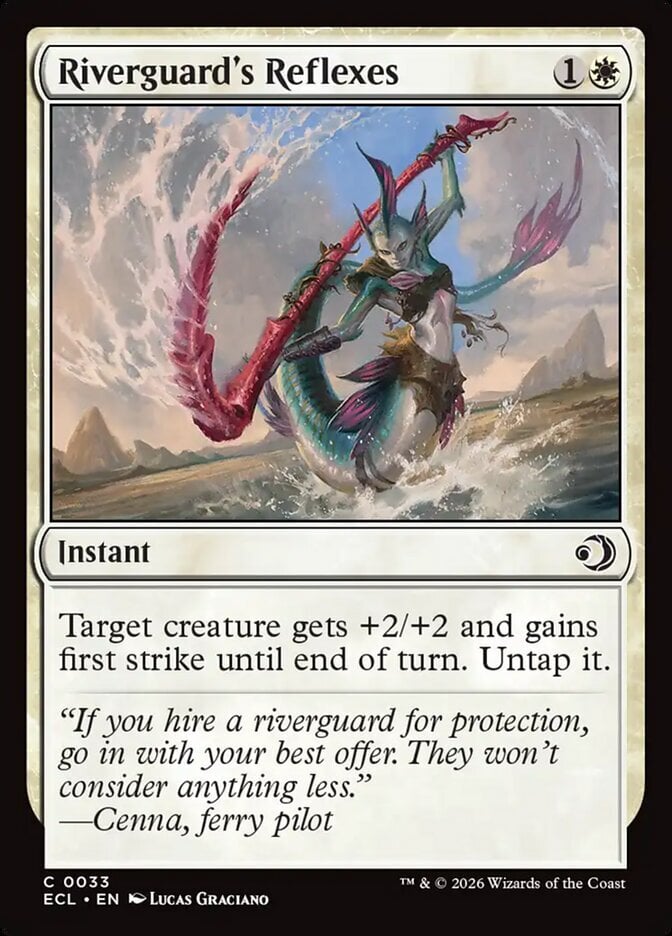 Riverguard’s Reflexes – Lorwyn Eclipsed #33 (Foil) – Near Mint