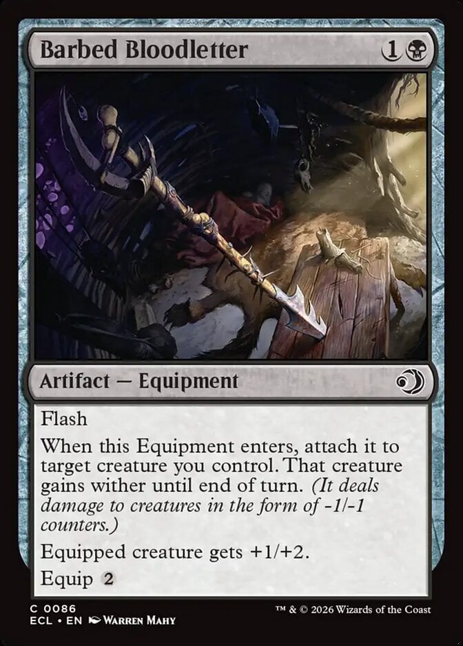 Barbed Bloodletter – Lorwyn Eclipsed #86 (Foil) – Near Mint