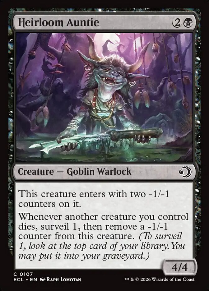 Heirloom Auntie – Lorwyn Eclipsed #107 (Foil) – Near Mint