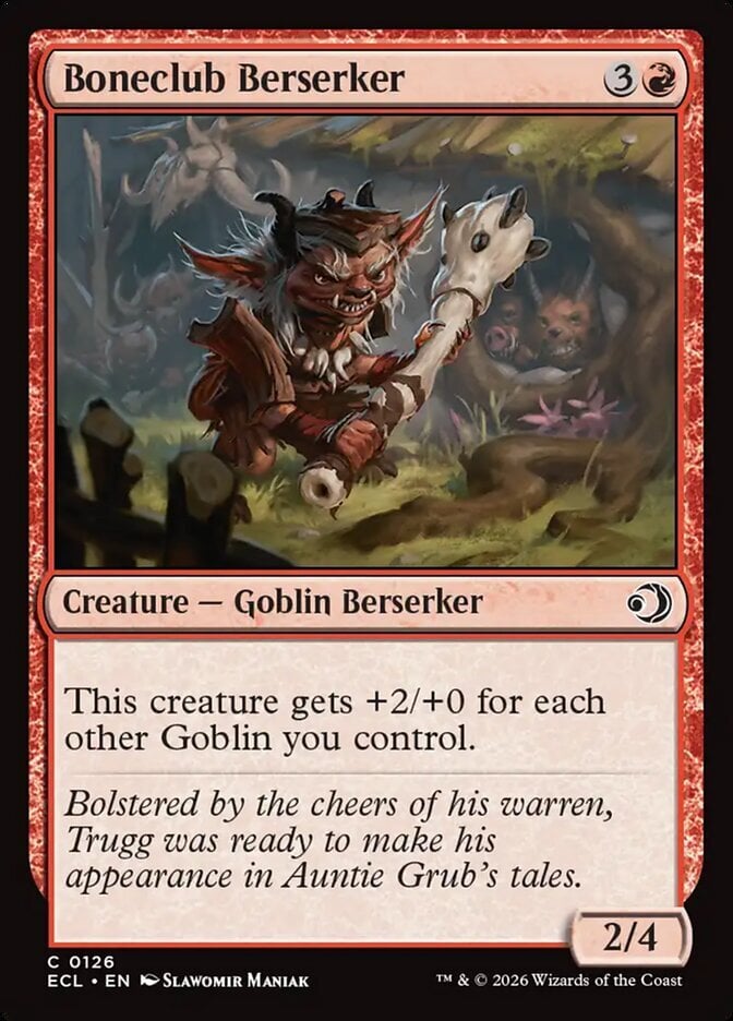 Boneclub Berserker – Lorwyn Eclipsed #126 (Foil) – Near Mint