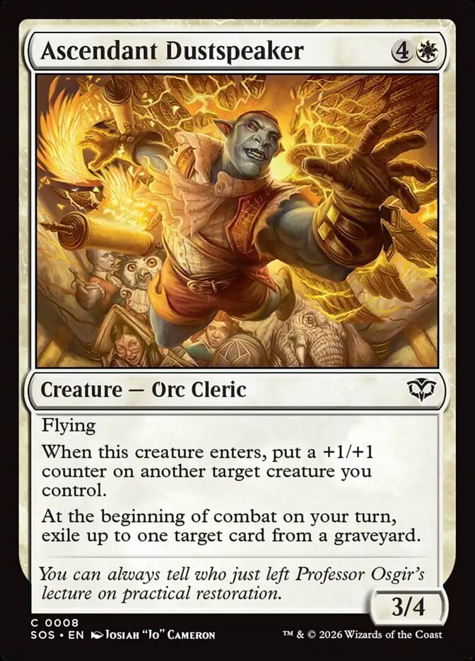 Ascendant Dustspeaker – Secrets of Strixhaven #8 (Foil) – Near Mint