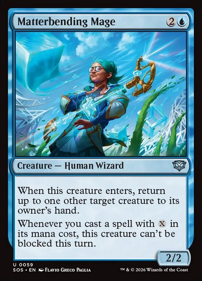 Matterbending Mage – Secrets of Strixhaven #59 (Foil) – Near Mint