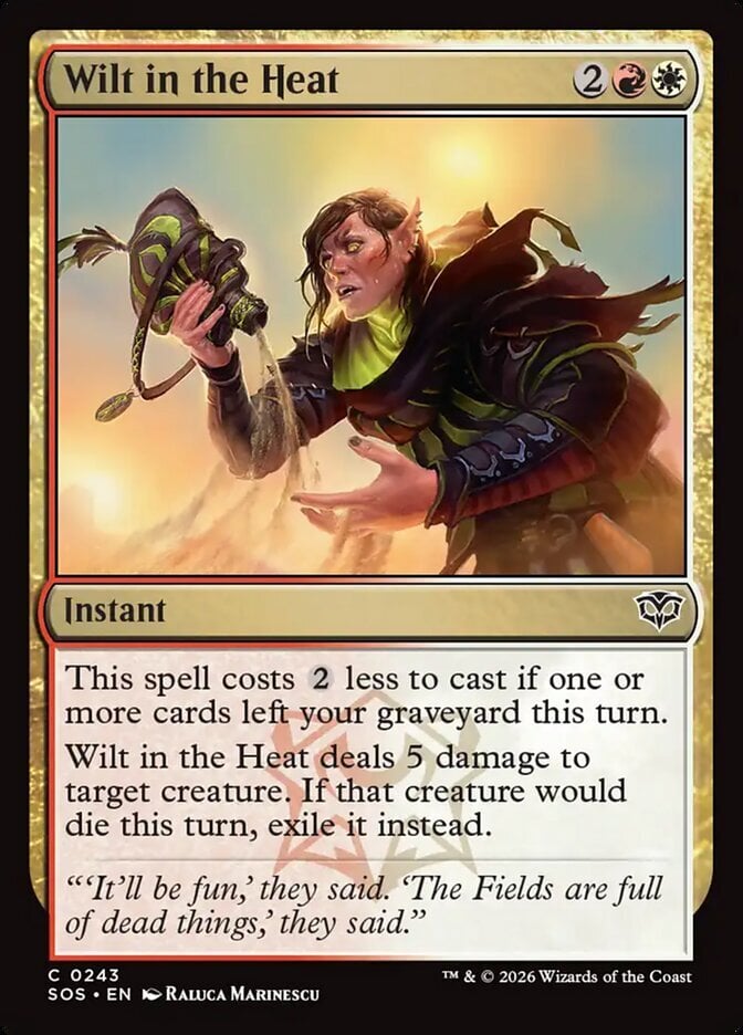 Wilt in the Heat – Secrets of Strixhaven #243 (Foil) – Near Mint