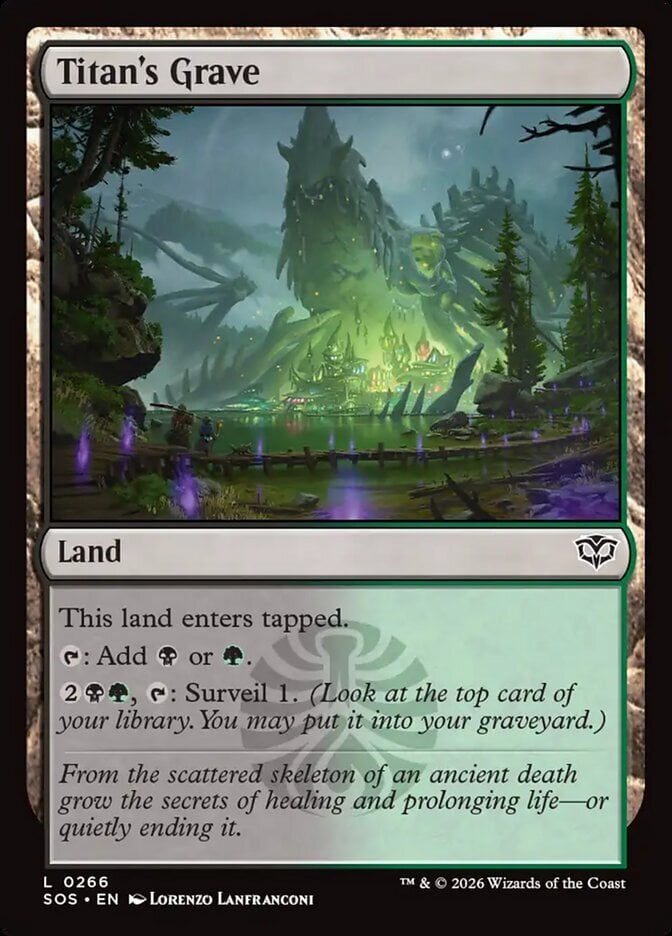 Titan’s Grave – Secrets of Strixhaven #266 (Foil) – Near Mint