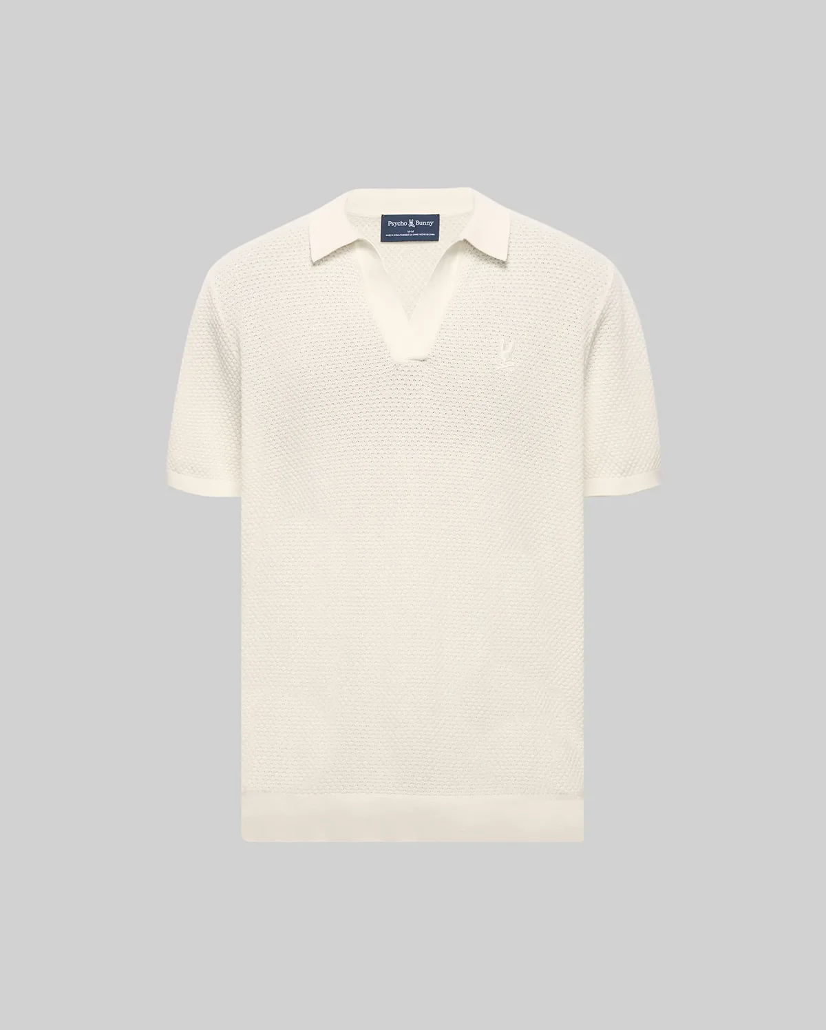 Devon Bubble Stitch Knit Polo – Pristine