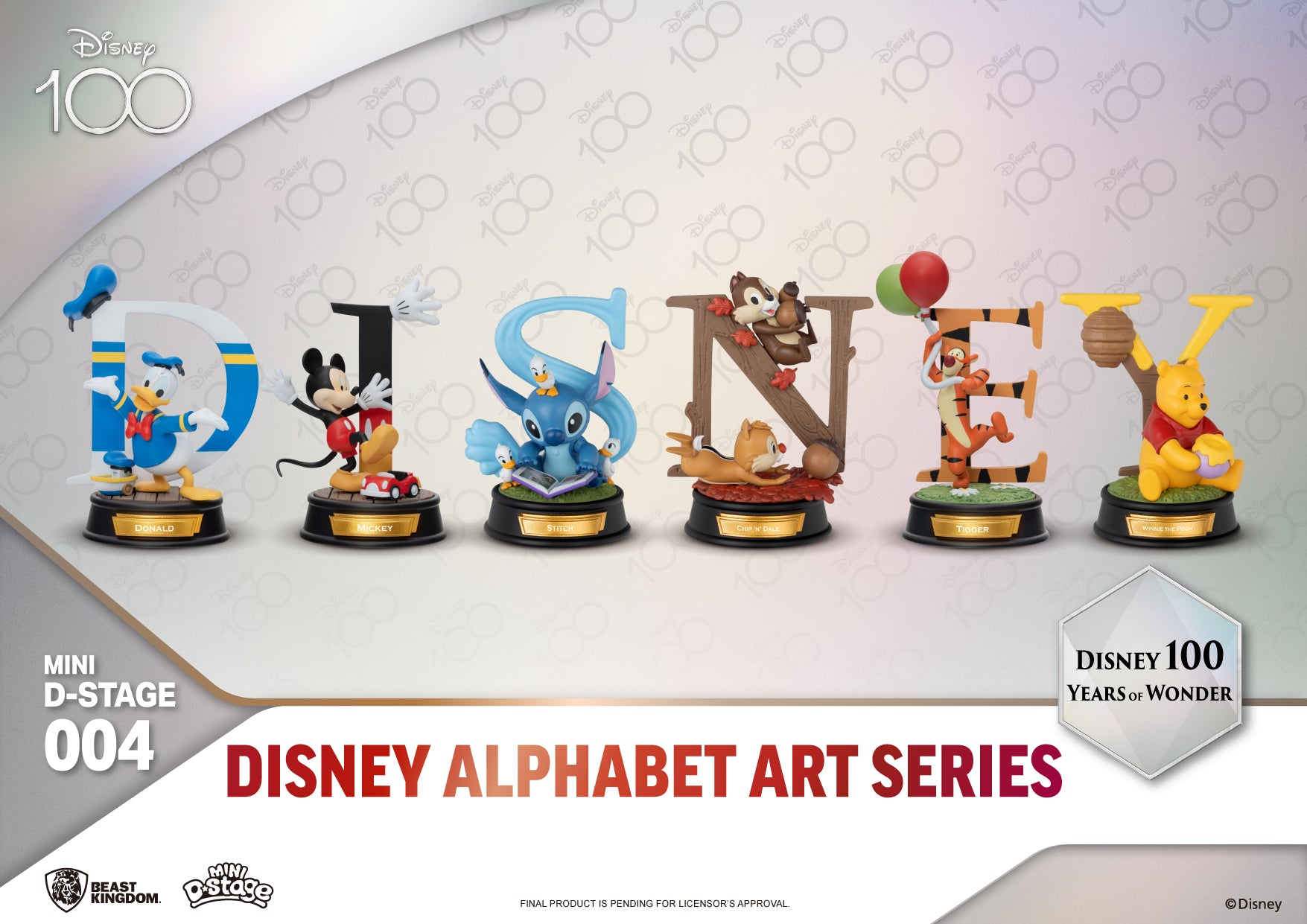 MDS-004- Disney Alphabet Art Series Blind box set (6 pcs)