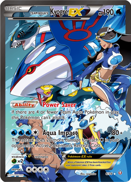 Team Aqua’s Kyogre EX – 6/34 (LP)
