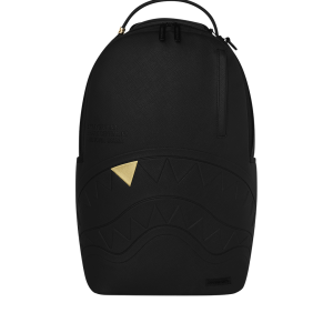 BLACKED OUT EMBOSSED GOLD TOOTH BACKPACK